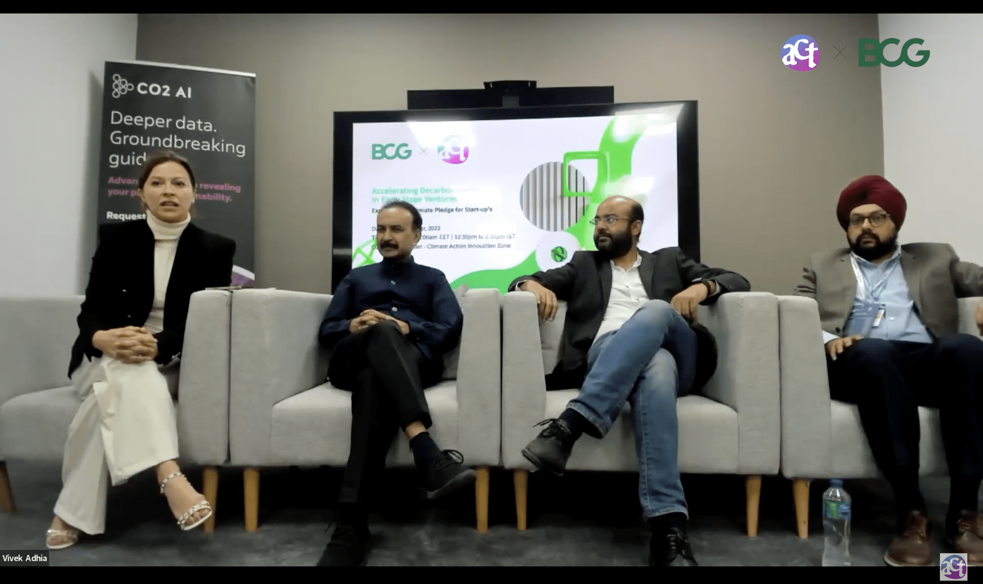 ACT and BCG launch the Green Startup Pledge at COP27